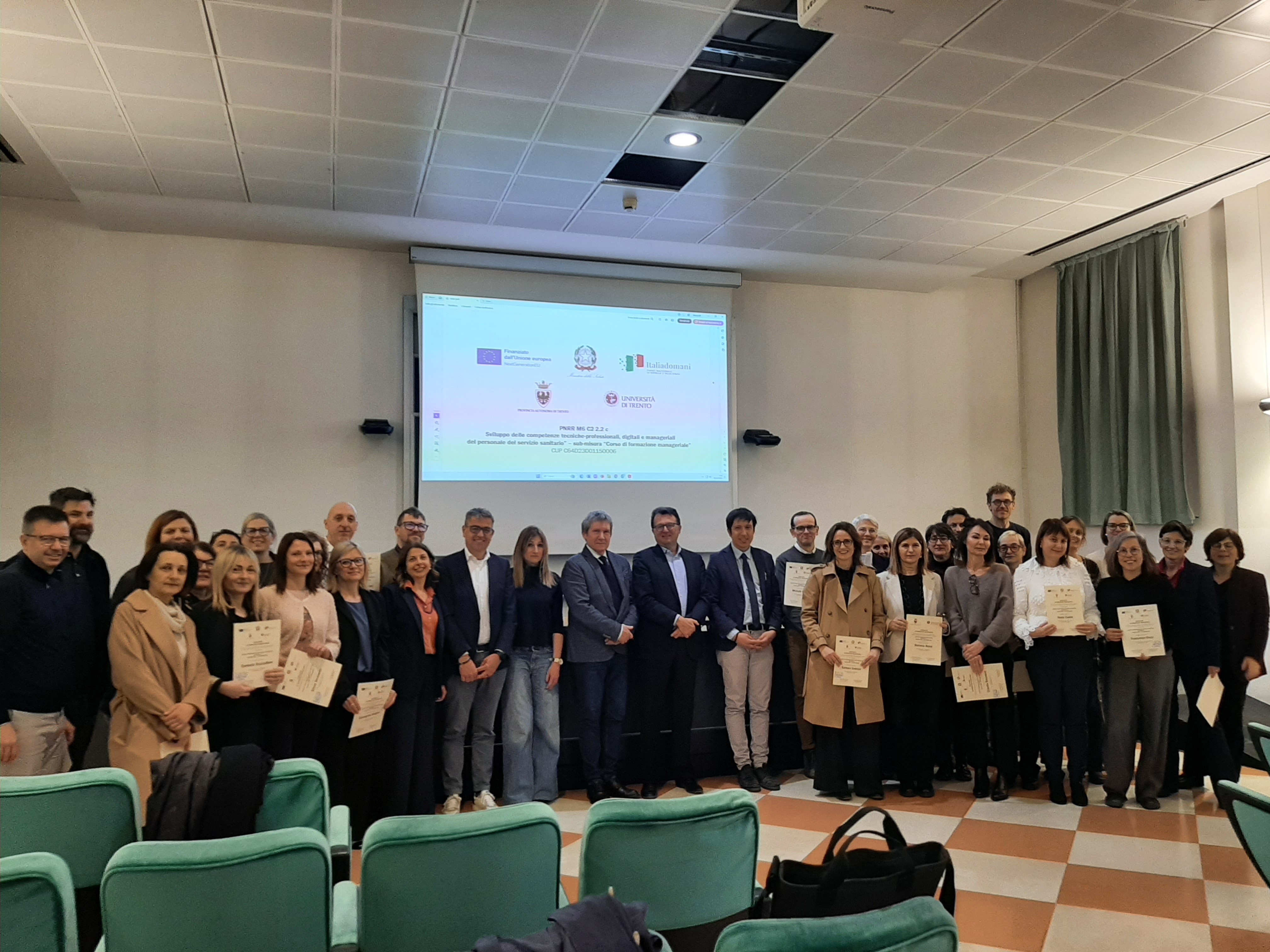 Corso di formazione manageriale, diplomi per 40 professionisti ASUIT