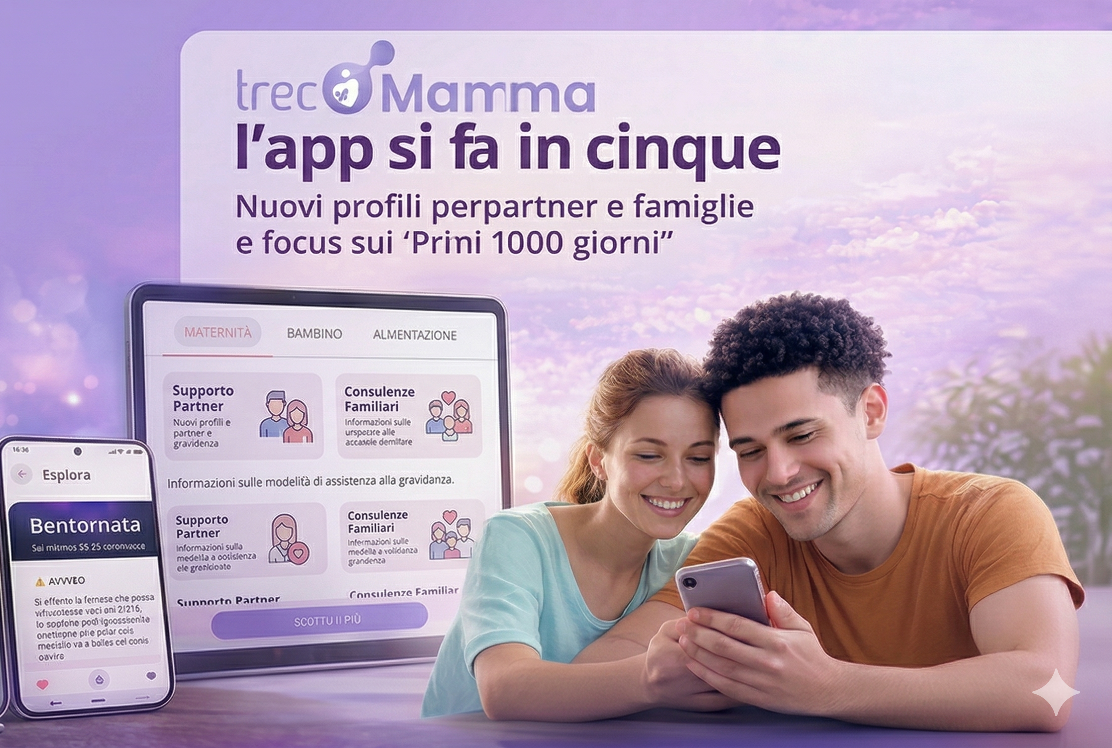 TreC Mamma 2026: l’app si fa in cinque