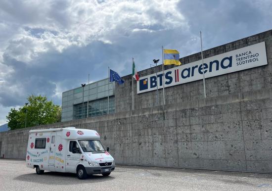 Sabato 18 aprile il camper vaccinazioni alla BTS Arena