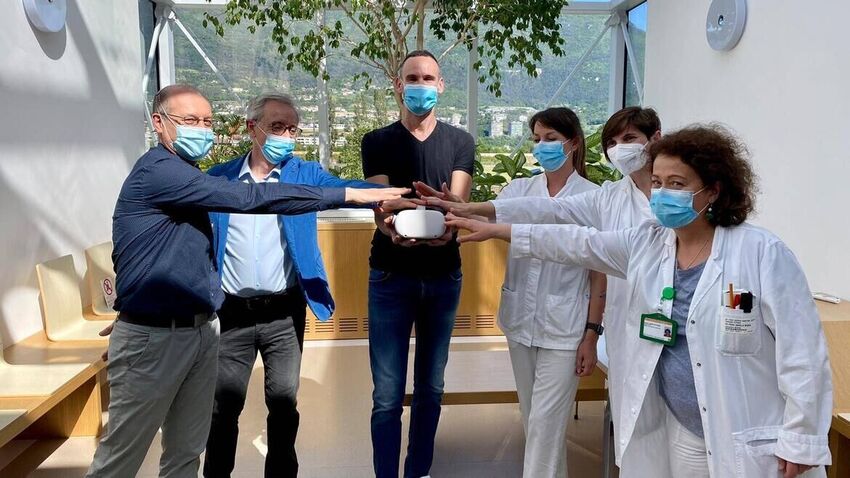 Dall’associazione Sintini un visore al day hospital pediatrico